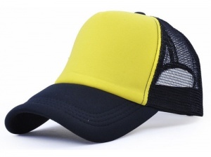 Gorro Trucker Negro y Amarillo