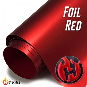 Vinilo Textil (Hoja) 3D METALIZADO ROJO