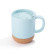 Taza Café 13oz con base de corcho y tapa ( MENTA)