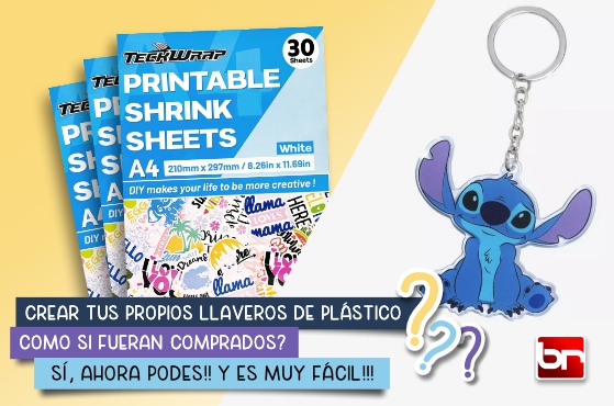 Crea llaveros personalizados y accesorios de plástico, en casa y en minutos!!